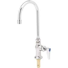 $5.00 coupon applied at checkout. T S Part B 0305 01 T S Commercial Single Handle Kitchen Faucet With Swivel Rigid Gooseneck In Polished Chrome Food Service Kitchen Faucets Home Depot Pro