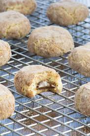 My Twist On The Traditional Soft Amaretti Biscuit With A Hidden Dark Chocolate Centre Recipes Entertaining Recipes Amaretti Biscuits