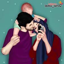 Pin By Mufidha Azeez On Mother Father Family Family Cartoon Love Cartoon Couple Parenting Illustration