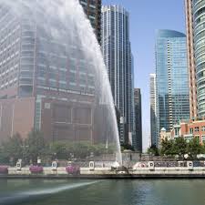 Is the mckinlock court, and it's centerpiece is a grand fountain, named. Centennial Fountain Chicago River Cww Iisg