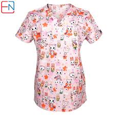 Hennar Women Scrub Top With V Neck 100 Cotton Surgical