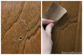 You can also try putting the pull in top rail right in center. How To Cover Old Hardware Holes