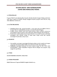 Mewujudkan kolaborasi antara ppd, pkg dan sekolah. Kertas Kerja Pelancaran Program Nilam