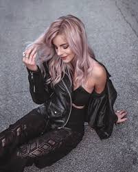 Black And Gold Motorcycle Jacket Black Motorcycle Jacket Outfit With Rose Gold Hair Motorcycle Jacket Outfit Cute Outfits Style