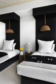 Black And White Headboard Hermes Throw Contemporary Bedroom Lonny Magazine Guest Bedroom Inspiration Contemporary Bedroom Guest Bedroom
