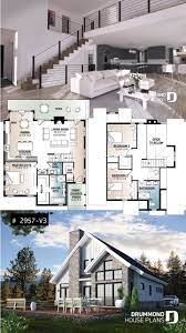 Discover The Plan 2957 V3 The Touchstone 3 Which Will Please You For Its 3 Bedrooms And For Its Cottage Chalet Cabin Styles In 2020 Cottage House Plans Sims House Plans House Plans Farmhouse