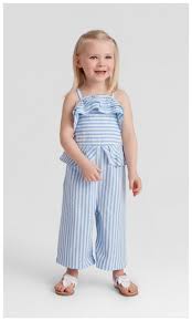 The Cutest Little Ruffled Seersucker Jumpsuit Summer Toddler Affiliate Kids Outfits Girls Toddler Girl Matching Family Outfits