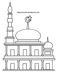 Mewarnai gambar pesawat terbang mewarnai gambar via www.mewarnaigambar.web.id. Mewarnai Gambar Masjid 35 Anak Muslim Alqur Anmulia