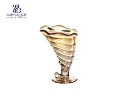 بولي لون الطباعة الزجاج وعاء الآيس كريم لمصنع البيع بالجملة