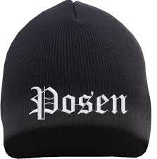 Posen Beanie Hat Old German Embroidered Knitted Cap Hats Beanie Embroidered
