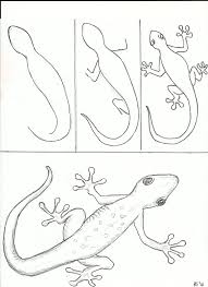 Art Class Ideas Geckos Easy Drawings Art Lessons Kids Art Projects