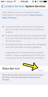 Apple's os is full of symbols that you might not know the meanings for, because many of the use cases for them are obscure. How To Hide The Status Bar Icon When Iphone System Services Are Using Your Location Live2tech