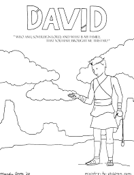 David Coloring Page Coloring Pages Jesus Coloring Pages David And Goliath