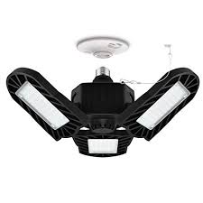 Led Garage Lights Deformable Garage Ceiling Lights 60w 6000lm E26 Triple Glow Ebay