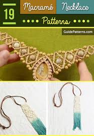 Macrame tutorial:how to make a macrame pendant/macrame necklace/step by step tutorial. 19 Macrame Necklace Patterns Guide Patterns