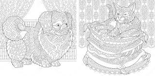 D is for dog on this colouring page. Coloring Pages Cat On Pillows Pekingese Or Japanese Chin Dog Adult Coloring Book Idea Antistress Freehand Sketch Drawing With Doodle And Zentangle Elements Vector Illustration 196626158 Larastock