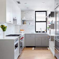 Dated yellow appliances and a matching sink aged the room, as did fading dark cabinetry and beige floor tiles. 75 Beautiful Small Open Concept Kitchen Pictures Ideas July 2021 Houzz