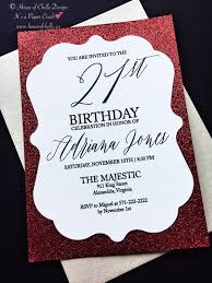 For Your Birthday Celebration Or Party Don T Settle For Out Of The Box Invitat 21st Birthday Invitations Glitter Invitations Birthday Invitation Card Birthday