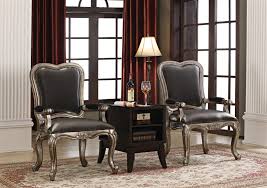Foshan renran furniture co., ltd. Chantelle 3 Piece Accent Chair And Table Set By Acme 96204 3