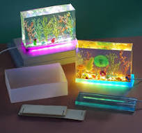 Amazon.com: 4 Pcs Square Light Resin Silicone Molds Lamp ...