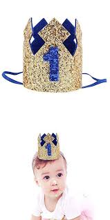 First Birthday Crown For Baby Boy Baby Princess Tiara Crown Baby Boy Kids First Birthday Hat Sparkle Gold Flower Style In 2020 First Birthday Hats Birthday Hat Baby Boy 1st Birthday Party
