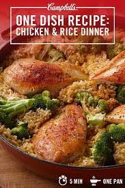 15 Minute Chicken Rice Dinner Campbell Soup Company Recipe Recipes Campbells Soup Recipes Rice Dinner