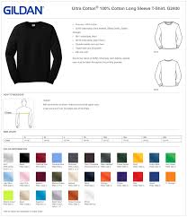 Gildan Ultra Cotton T Shirt Color Chart Dreamworks