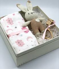 crochet rabbit gift box baby girl gift box newborn gift new baby gift basket organic baby gifts amigurumi gift baby gift set baby gift basket organic baby gifts baby gift sets