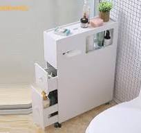 Amazon.com: ILWorkTLs Narrow Bathroom Cabinet with Drawer ...