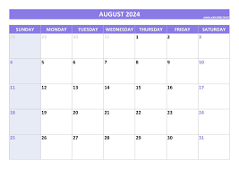 August 2024 calendar -Calendar.best