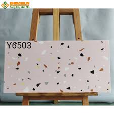 Gạch trung quốc 30x60 terrazzo đá mài màu hồng