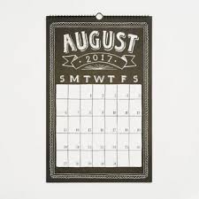 Our Classic Chalkboard Style Grid Calendar Is Back Features 17 Hand Drawn Months In Chalk Style Lettering And La Chalkboard Calendar Calendar Unique Calendar