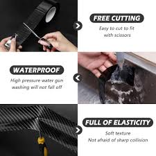 Shop the latest door water deals on aliexpress. Buy Tintvent Car Door Edge Guards Car Bumper Protector 5d Carbon Fiber Vinyl Wrap Film Automotive Vinyl Wraps Accessories Fits For Car Threshold Front And Black Bumper Door Sill Protector Online In Vietnam
