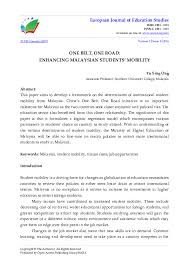 We did not find results for: Pdf One Belt One Road Enhancing Malaysian Students Mobility Open Access Publishing Group Academia Edu