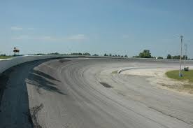 The bank angle is a linear function of r, the radius of the track, not proportional to the distance from the end of the straight section. Winchester Speedway Wikipedia