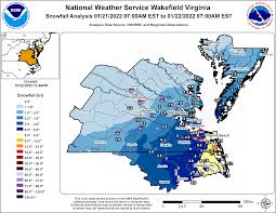 Summary of January 21-22, 2022 Winter Storm