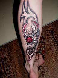 The top tribal tattoo designs you'll want to get: Tribal Evil Clown Tattoo Idea Best Tattoo Ideas Gallery