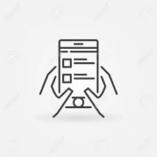Maybe you would like to learn more about one of these? Online Survey And Checklist In Smartphone Vector Minimal Icon Or Symbol In Outline Style Royalty Free Cliparts Vectors And Stock Illustration Image 101064315