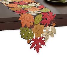Serene Leaves Table Runner Table Runner Diy Holiday Table Runner Leaf Table
