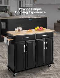Check spelling or type a new query. Generic Kealive Kitchen Island On Wheels Rolling Kitchen Island Cart With Storage Lockable Wheels Handle Rack Rubber Wood Top Cabine