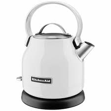 Kitchenaid 1.25l classic onyx black electric kettle 5kek1222aob. Kitchenaid 1 25l Classic White Electric Kettle 5kek1222awh Appliances Online