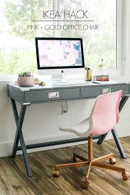 Snille Office Chair Ikea Hack Do You Need A Cute Pink And Gold Desk Chair This Is A Cheap And Easy Diy Tha Cheap Desk Chairs Cute Desk Chair Cheap Home