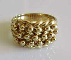 Large Vintage 9ct Gold Keepers Ring Gold Band Wedding Ring Wedding Ring Bands Wedding Rings Rose Gold