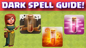 Clash Of Clans Dark Spells Attack Strategy Guide How To Use Earthquake Poison Haste Dark Spells Youtube