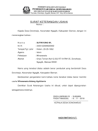 Warga harus berjarak paling jauh dua ratus meter dari lokasi tempat usaha. Contoh Surat Keterangan Usaha Nusagates