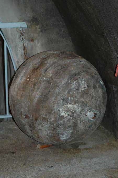Mga resulta ng larawan para sa Paris Sewer Museum,Ball used to clean sewer tunnels by pushing the water in front of the ball."