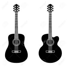 Check spelling or type a new query. Acoustic Guitar Musical Instrument Silhouette Icons Royalty Free Cliparts Vectors And Stock Illustration Image 128858432