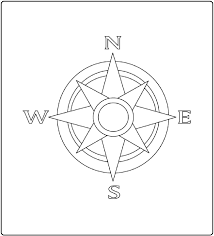 Het Kompas Rose Coloring Pages Compass Rose Painted Barn Quilts