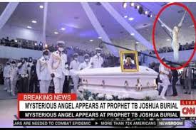 Joshua gave a prophetic warning to the nation of south africa concerning a serious revolt led by youth which would. Mysterious Angel Appears At Tb Joshua Burial Video The Global News Nigeria