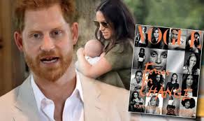 Prince Harry admits fear for Archie in interview in Meghan's Vogue issue
